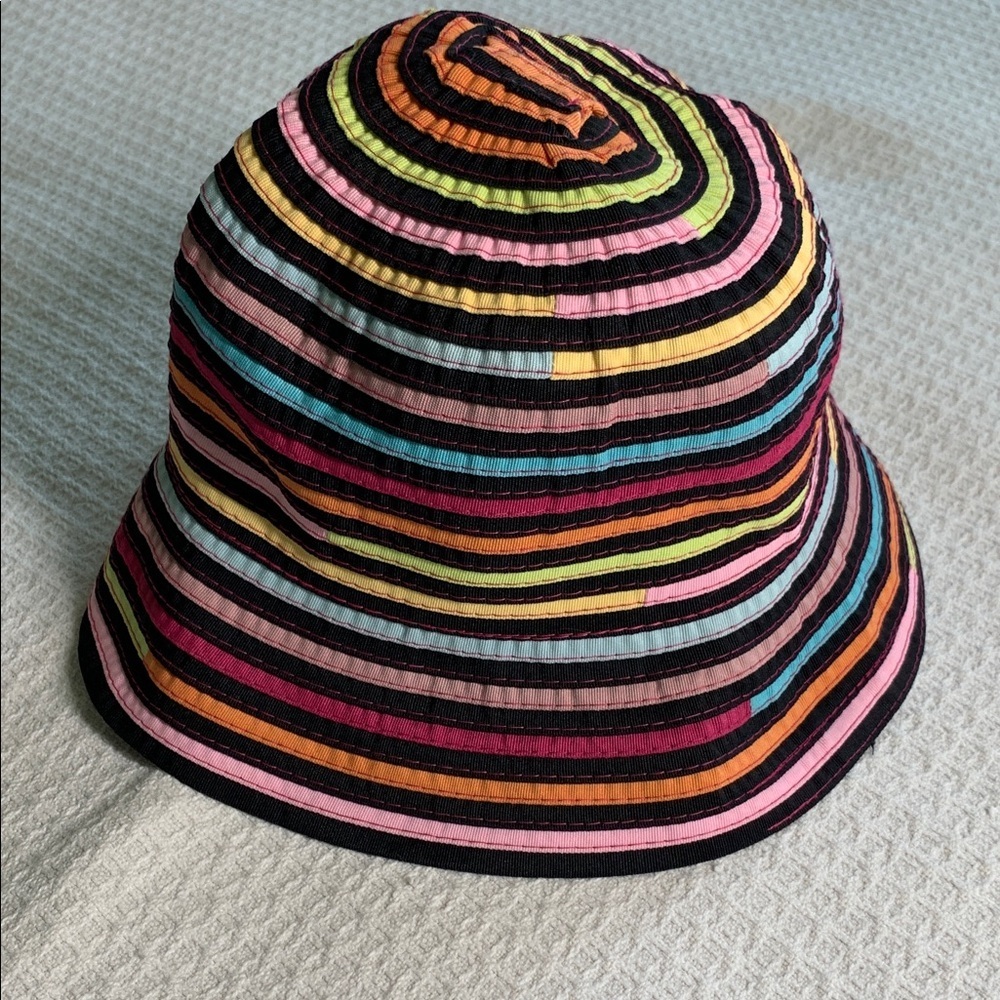 Sun n Sand colorful striped bucket hat